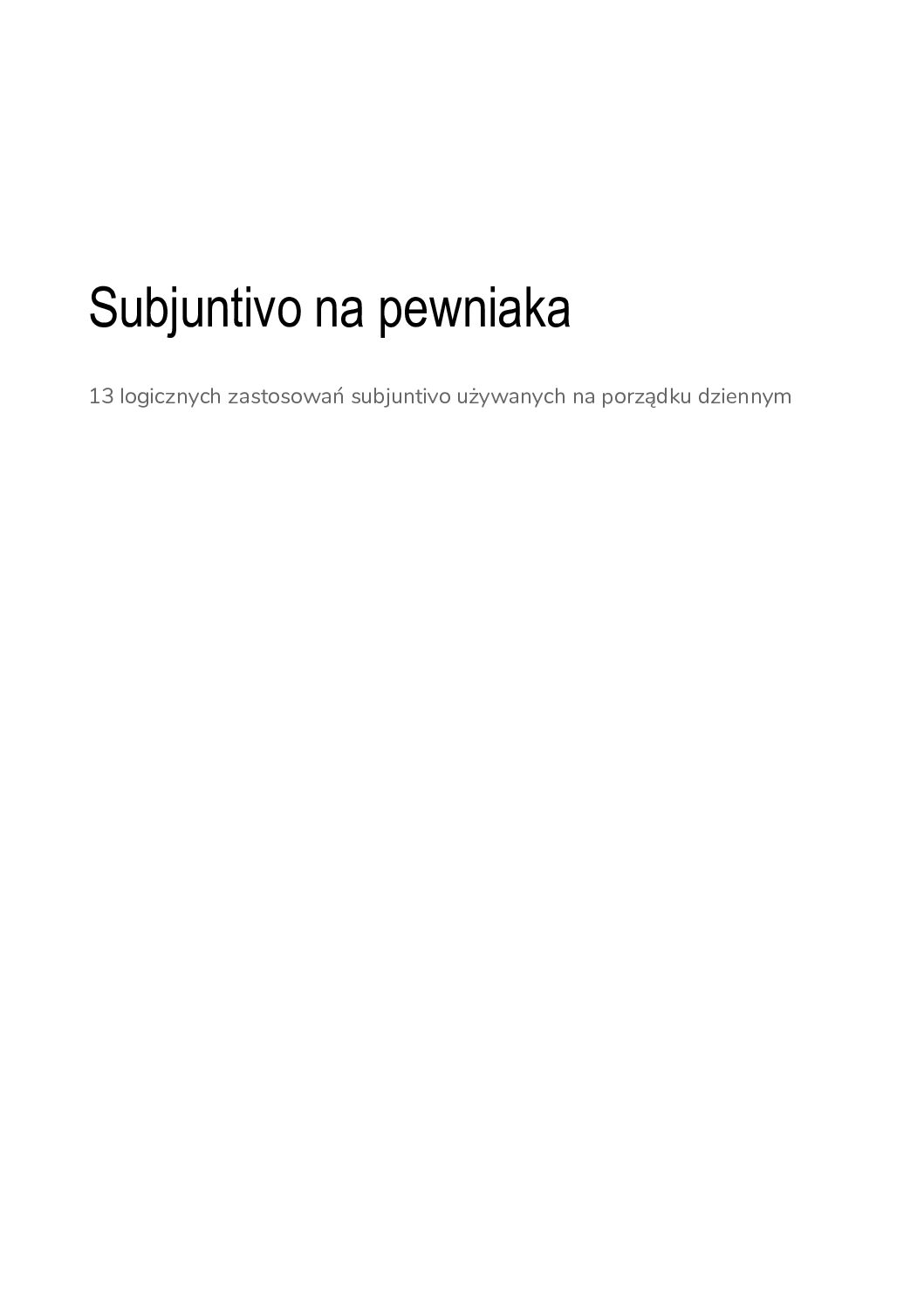 Subjuntivo na pewniaka - obrazek 2