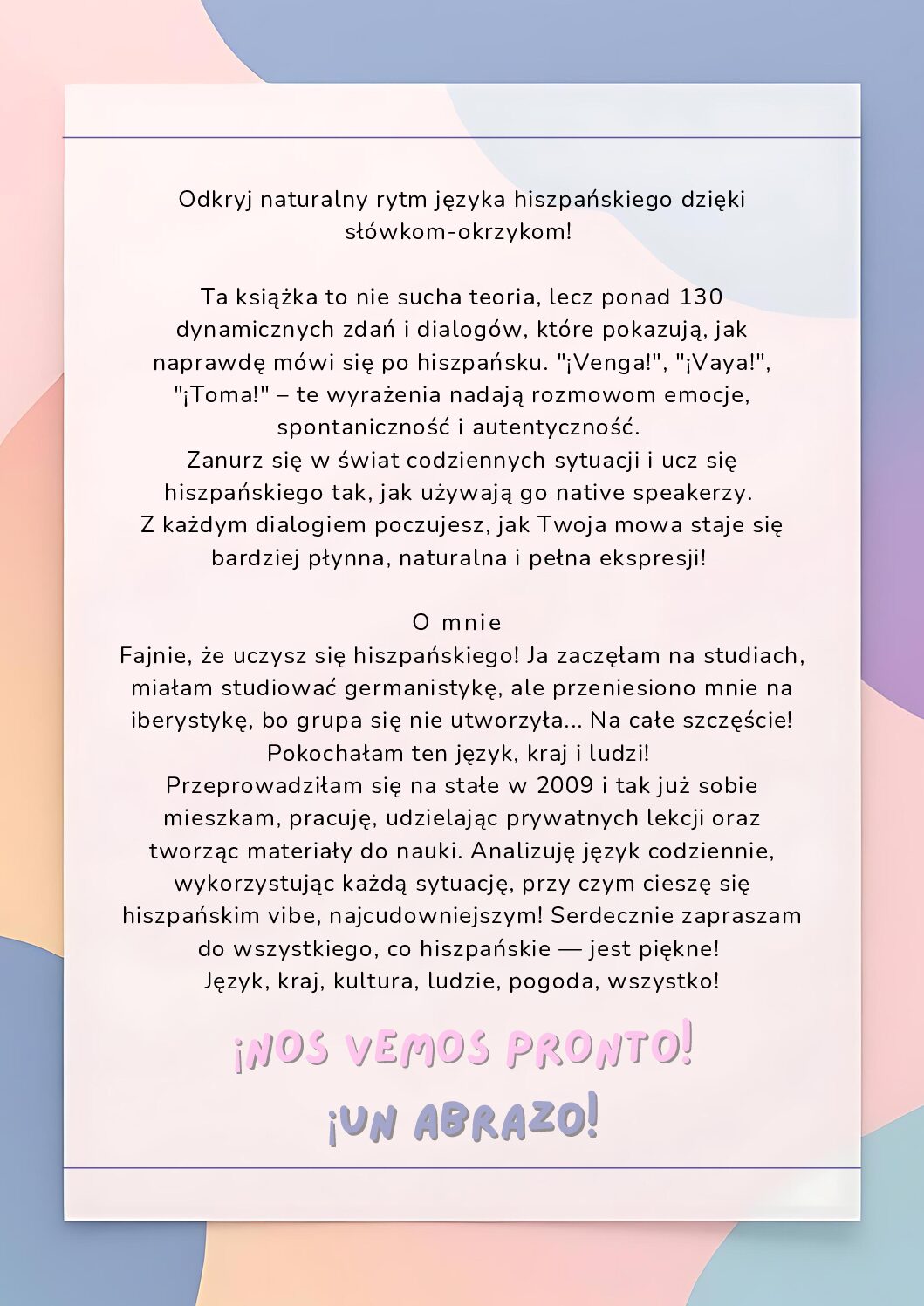 Hiszpańskie Słówka-Okrzyki na przykładach - obrazek 2